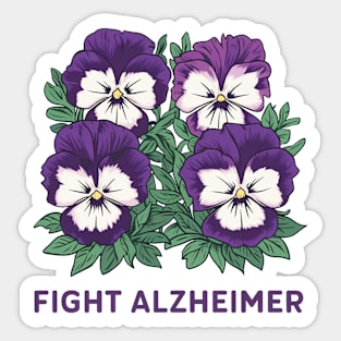 fight alzheimer Sticker